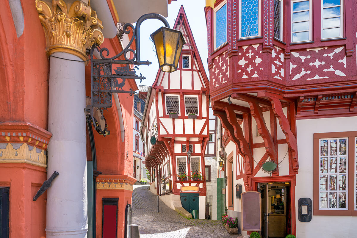 The winding streets of Bernkastel-Kues in Dutchland