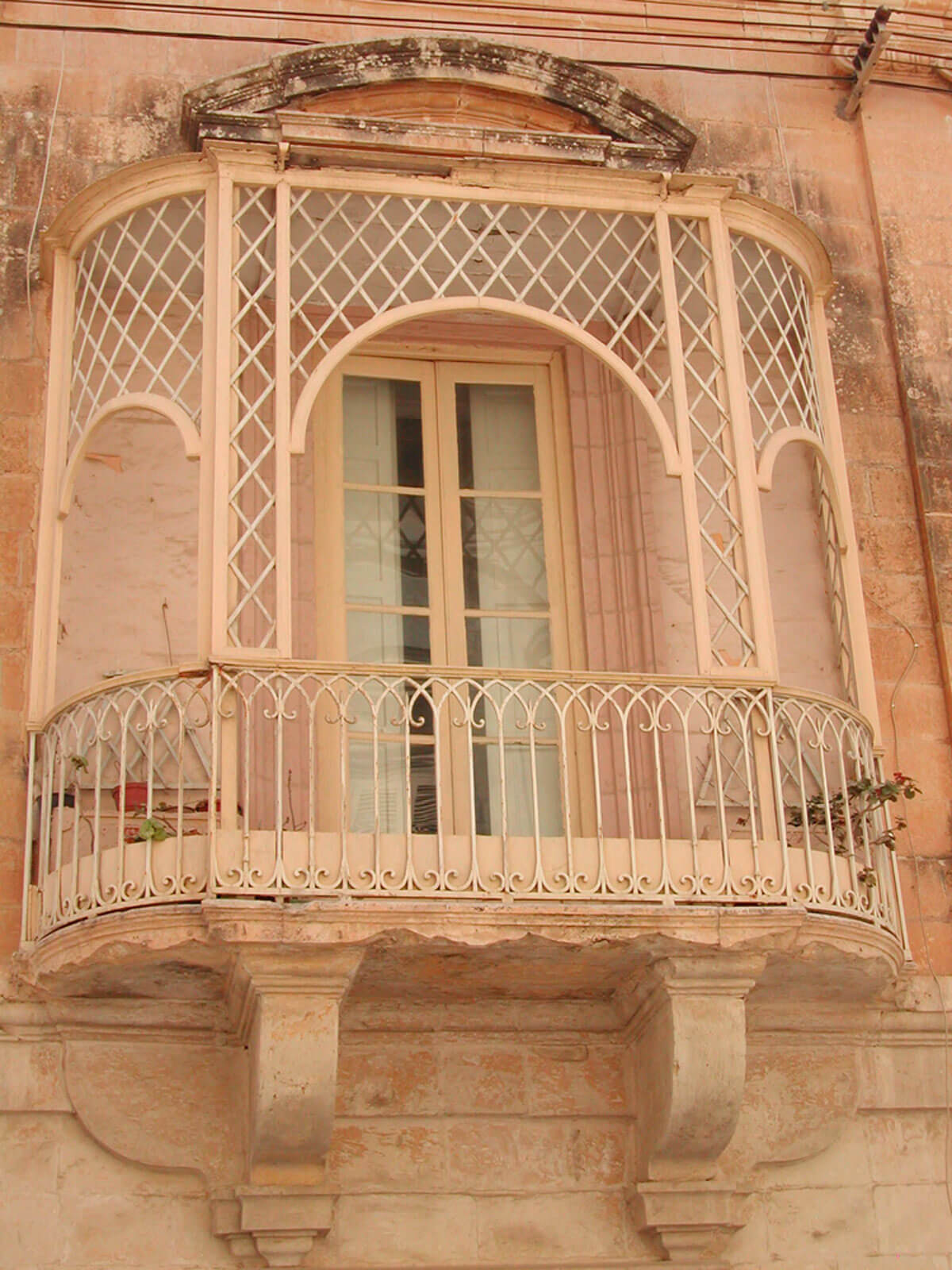 Photo of the facade detail in Mdina in Malta