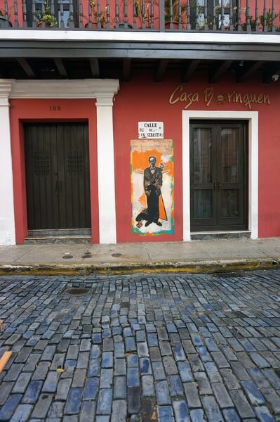 Photo images of Old San Juan near artist Michael Korber's Atelier in Puerto Rico.