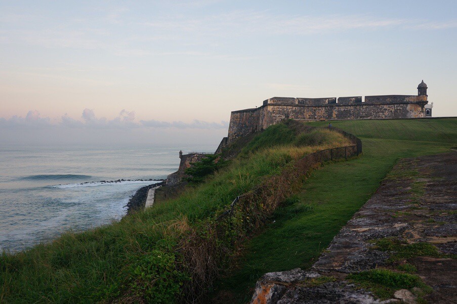 Photo of first morning light in Old San Juan, Puerto Rico