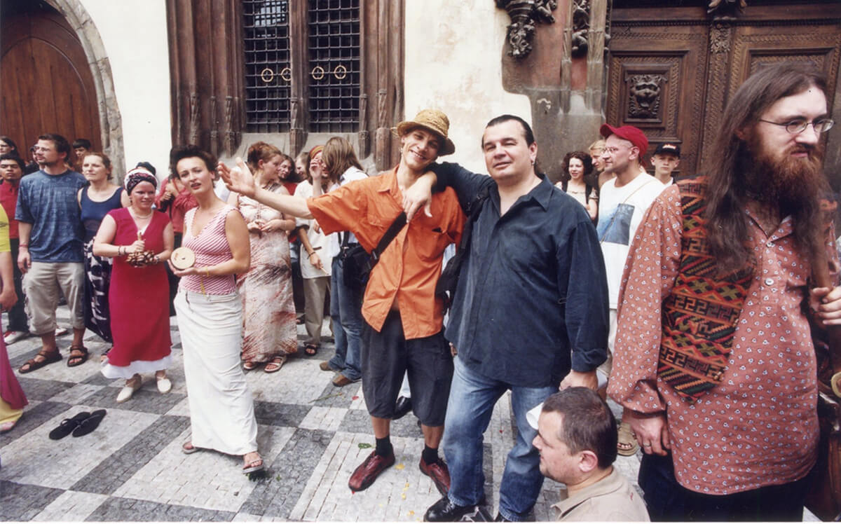 Photo of Korber with Friends in a wedding in ( Staroměstská radnice) Old Town Hall, Czech Republic.