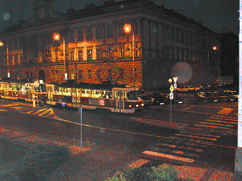 Photo of view of the tramvi from Korber's Prague Atelier