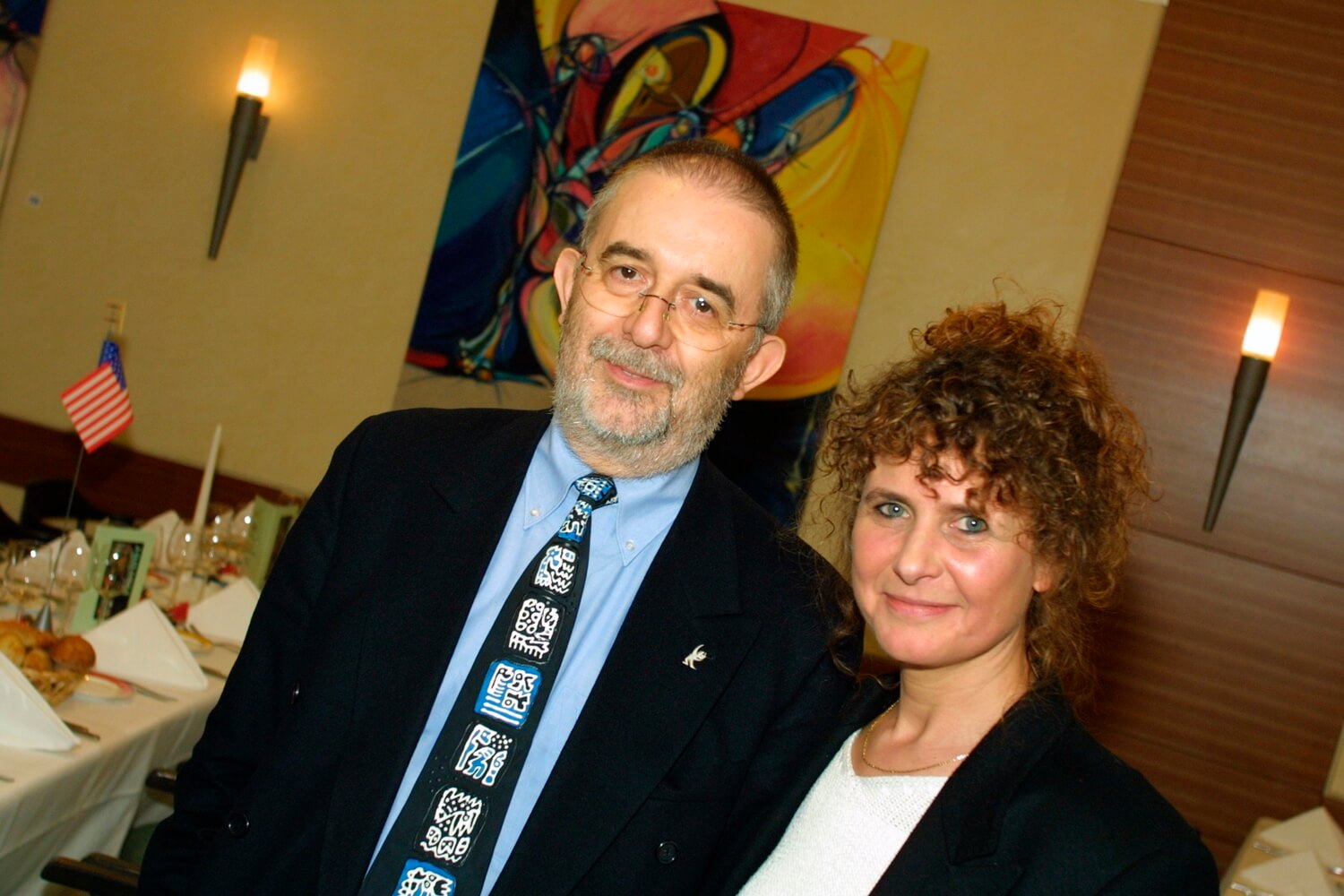 Photo of Guests at the artist and painter Michael J. Korber's at his Gala Event at Club Monet in Luxembourg City, Luxembourg.