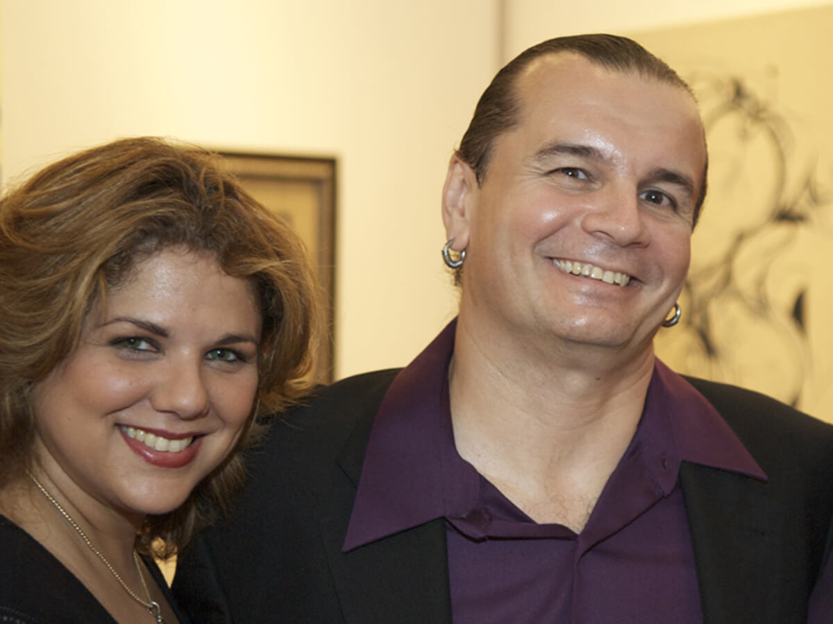 Korber with Ilmo. Sra. Dna. Janet Alverez Gonzalez at Museo de las Américas - Retrospect